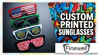 Custom Printed Sunglasses Wholesale: sispann pèdi lajan sou logo flou ak lant...